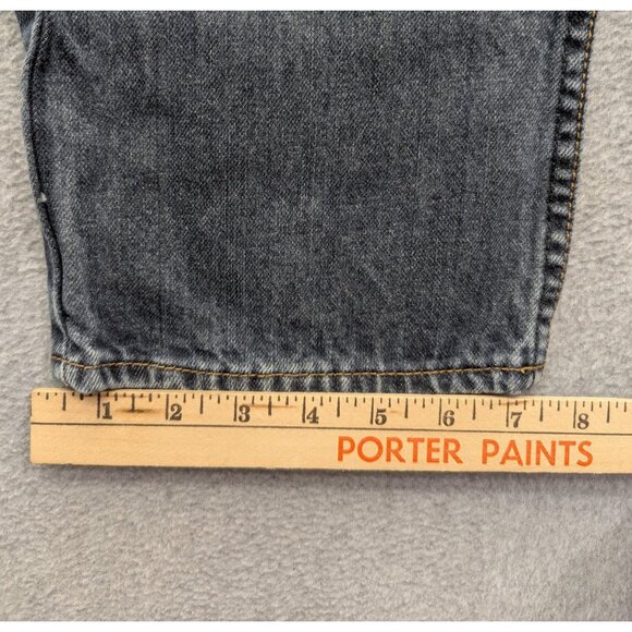 Bullhead Denim Co Jeans Mens 34x30 Gray Washed Slim Fit Zip Fly Straight Leg - Picture 7 of 15